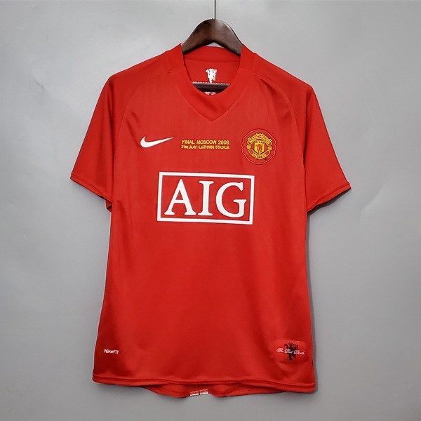 Tailandia Camiseta Manchester United Primera Retro 2007 2008